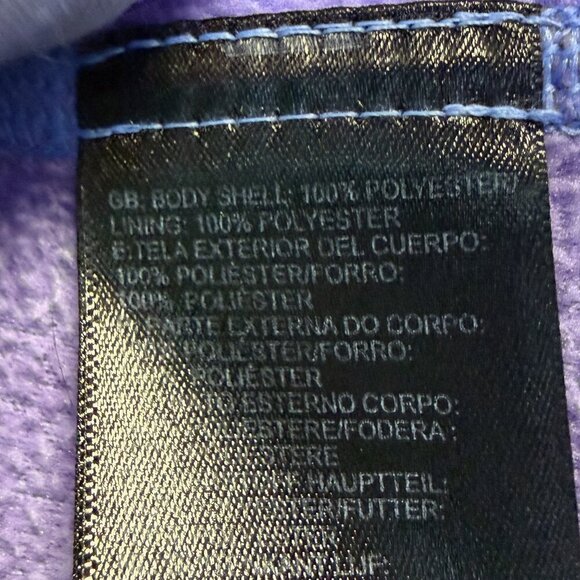 The North Face Girls Full-Zip Fleece Hoodie M (10/12) Purple EUC - Picture 6 of 10